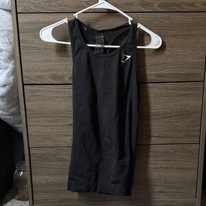 Gymshark Jet Black Sleeveless Top